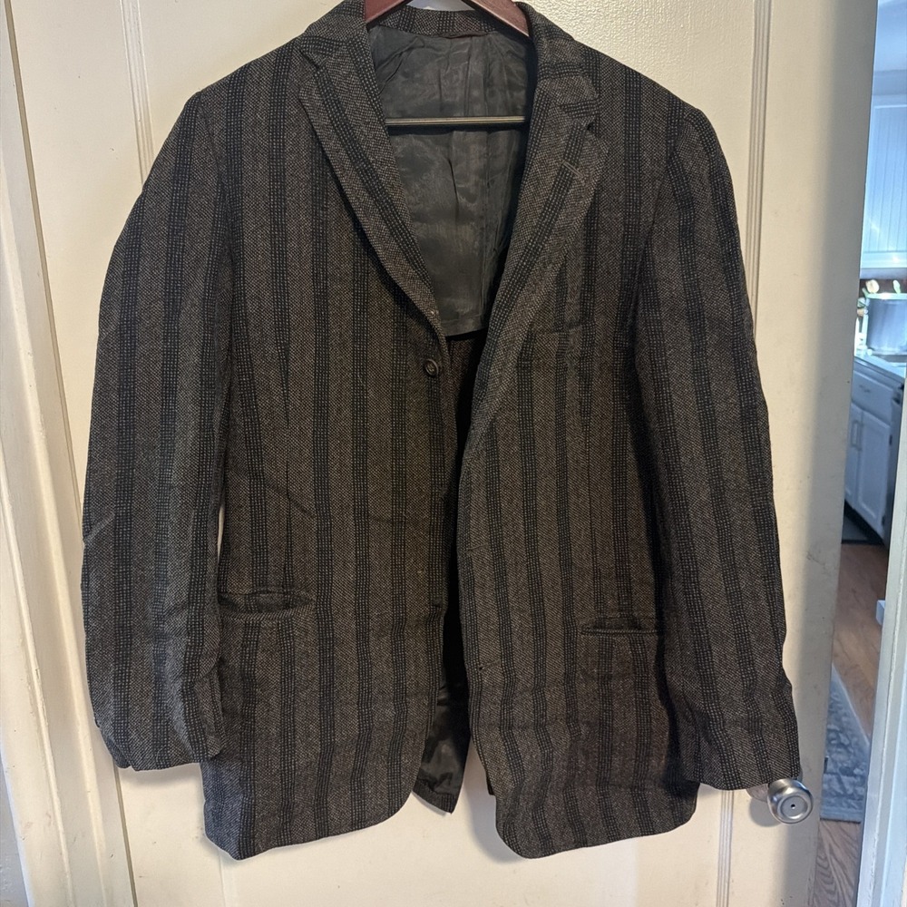 Vintage Harris Tweed Blazer Jacket Sport Coat 42R 100% Scottish Wool READ***